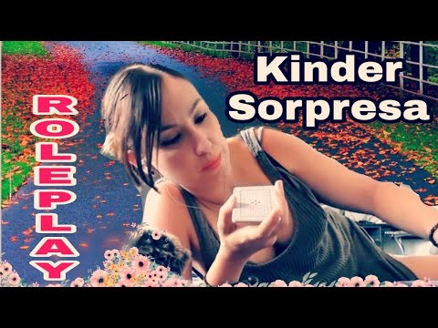 ASMR Roleplay Kinder Sorpresa-Descubre qué hay detrás- Susurros, tapping, asmr español