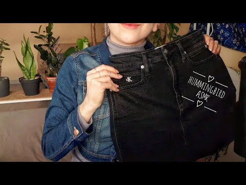 ASMR jeans, skirt & leggings scratching pt2 | no talking | Hummingbird ASMR