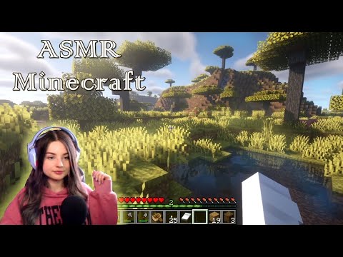ASMR | Playing Minecraft! ⛏️ Soft speaking, In-game sounds & Relaxing music