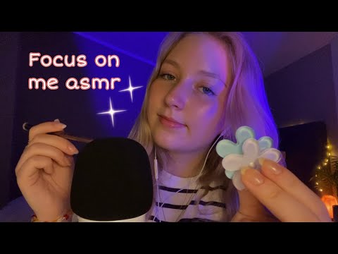 focus on me ASMR, but you can close your eyes halfway
