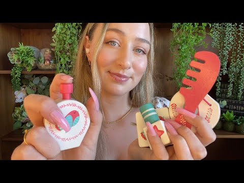 ASMR | Wooden Makeup Triggers💄💖 | Personal Attention, Tingly Whispering & Tapping✨ | lofi