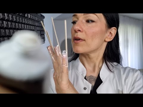 Testing Products | Face | Wooden Nails | Genglish | * ASMR *