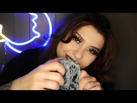 [asmr] BRAIN MASSAGE WITH FLUFFY MIC + guided relaxation! (inaudible, ear to ear, reassurance)
