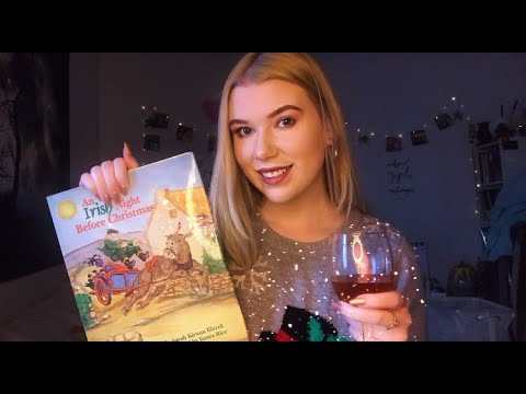 ASM-R YOU DRUNK?!🥂😱(Christmas Addition) Story Reading, Book Sounds, Tapping *ASMR*