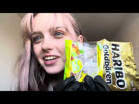 asmr eating chips + gummies w/ gloves (uncut asmr) iphone quality