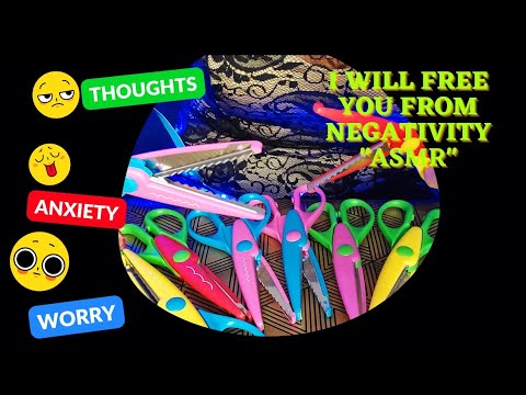 A🎙S🎙M🎙R ✂️ cutting negative thoughts #asmr #cutting #sleep #satisfyingvideo #notalking