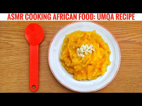 [South African ASMR Food] Cooking + Whisper Voiceover + Water Sounds + Camera Tapping (UMQA Recipe)