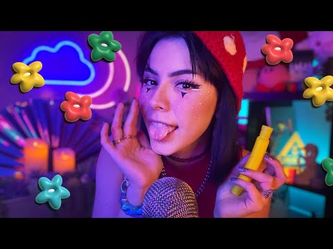 ASMR Silly Little Mouth Sounds ❤️(“goodgoodgood” + hand movements too!)