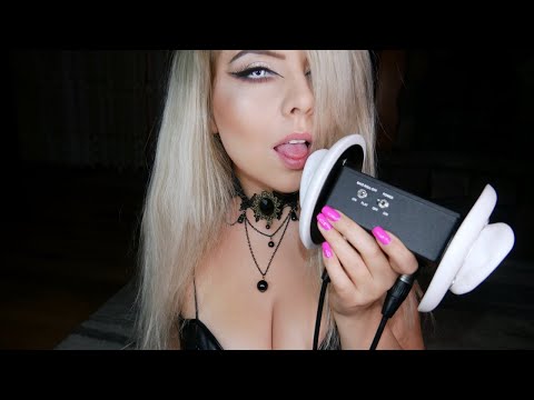 ASMR Goth Girl Lick Your Ears! 💦Wet Ear Licking, Ear Eating, Nibbling, Mouth Sounds & Kisses | 4k