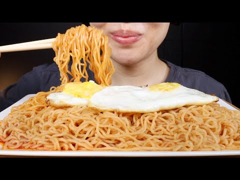 ASMR Instant Noodles for a Week #2 | Bibimmyeon | Eating Sounds Mukbang