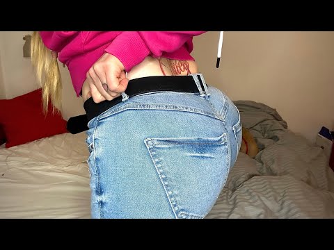 ASMR Jeans Fabric Scratching