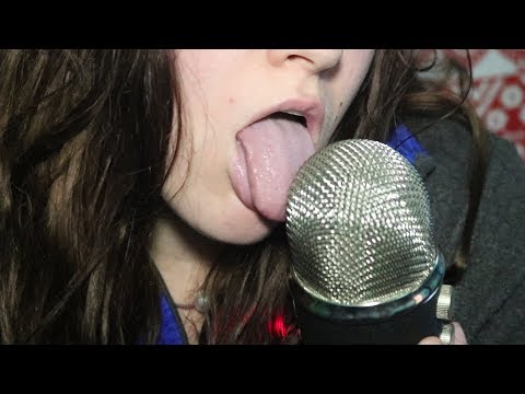 ASMR Mic Licking (No Talking) * Soft Breathing *