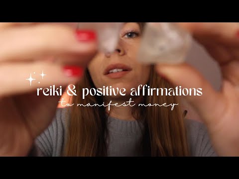 ASMR REIKI manifest money while you sleep | hand movements, plucking energy, positive affirmations