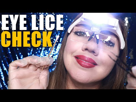 ASMR LICE CHECK in Lashes and Eyebrows RoIePIay | ASMR Triggers to Sleep