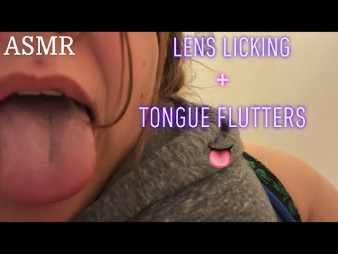 ASMR | intimate lens licking + tongue flutters 🍑👅