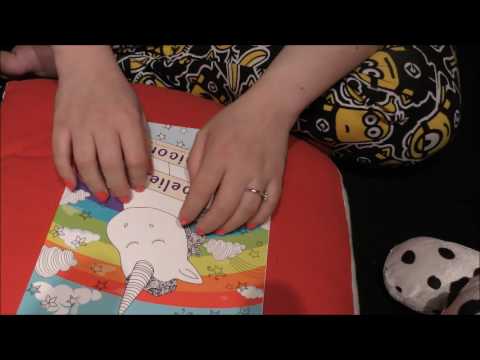 Asmr - Colouring & Ramble to Relax you! Unicorns Colouring Book