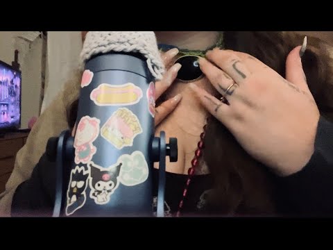 ASMR ✨ jewelry, fabric, and hair triggers 🍁 whispered tingles