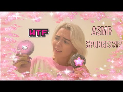 ASMR SPONGES ( TAPPING, SCRATCHING, RUBBING)