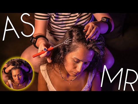 💆 Real Person ASMR Hair Play and Scalp Massage