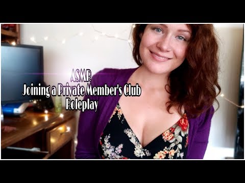 ASMR Joining a Private Member's Club - Roleplay with Mouth Sounds