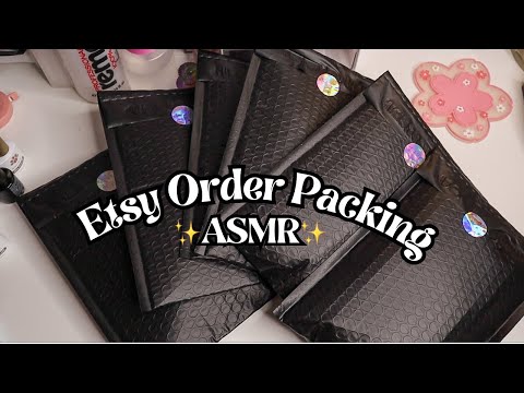 ASMR | Pack Etsy Orders With Me✨📦