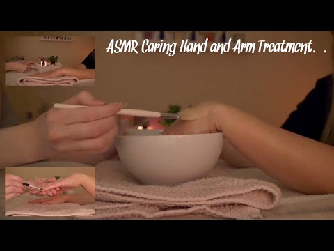 ASMR Soft Spoken Caring Hand and Arm Treatment for my Friend | Gloves, Massage and Rose Quartz Wands
