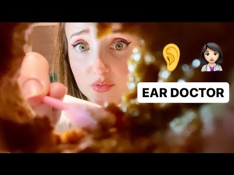 ASMR- 3D EAR WAX REMOVAL EAR DOCTOR 👩‍⚕️ ROLEPLAY