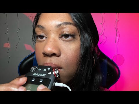 ASMR| Ear-To-Ear Gum Chewing W/Tascam+ Personal Attention (100%Sensitivity)