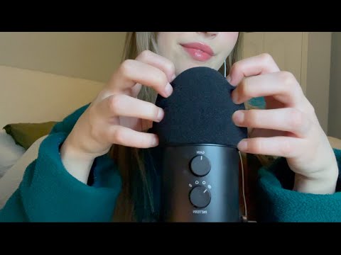 💥ASMR deep, intense, & very aggressive mic scratching with foam cover for 35 minutes💥| CV