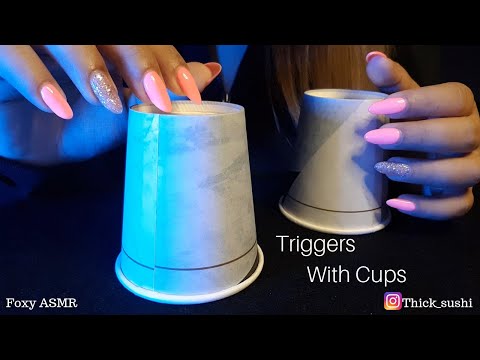 ASMR Relaxing Cup Triggers | Tapping | Scratching | NO TALKING