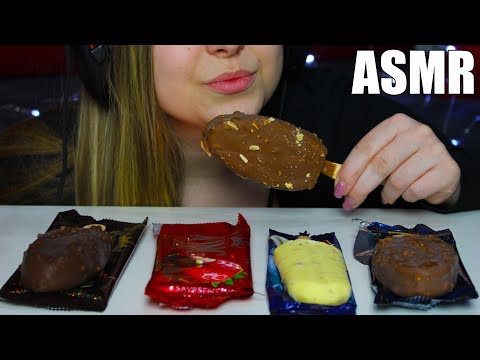 ASMR Chocolate ICE CREAM Bars | EATING SOUNDS | No Talking | Queen ASMR