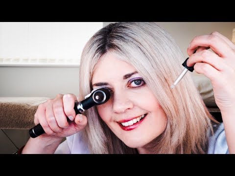ASMR Doctor -  Ear Cleaning, Exam & Hearing Test (Otoscope, Latex Gloves, Fizzing Sounds, Whispers)