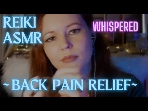 Reiki ASMR| Releasing Back Pain and Stuck Emotions| Drum Sound Healing, Pain removal, water sounds