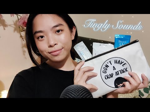 ASMR What's In My Travel Bag ✈️✨ Tapping, Scratching, Crinkling etc