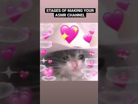 Stages of making your asmr channel~ 😐👉🏻🥳