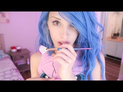 ASMR - I love you Girlfriend loving Kissing Soothing voice and sounds