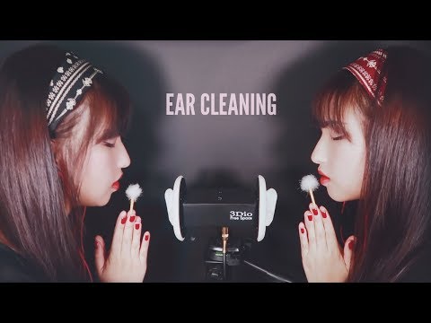 ASMR. Twin Ear Cleaning w/Wooden Earpicks (No Talking)