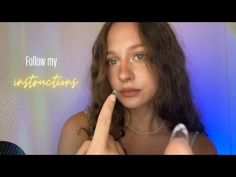 ASMR | Pay Attention ~ Follow my Instructions for Sleep💙