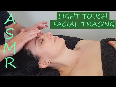 [ASMR] Light Touch Facial Tracing [No Talking][No Music]