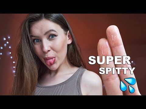 ASMR | Super Spitty, SPIT PAINTING YOU | fast & aggressive hand movements & mouth sounds