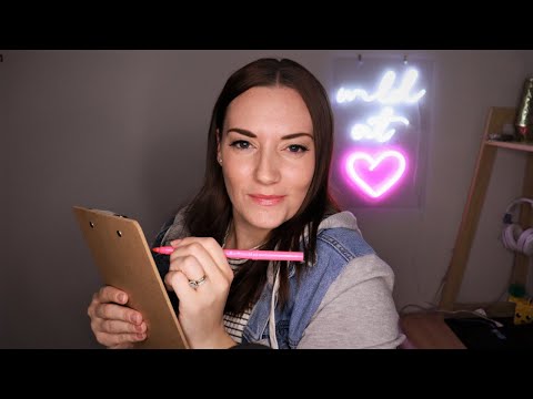 ASMR Asking You Personal Questions (Soft Spoken, Writing Sounds)