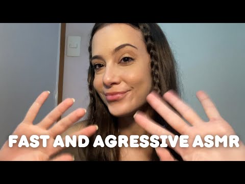 REALLY fast and agressive asmr - tapping, scratching, camera tapping (no talking)