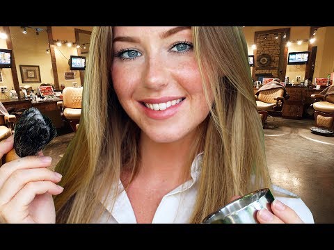 ASMR Barber Hot Towel Shave Roleplay 💈 Ear to Ear Intense Relaxing Tingles 💈