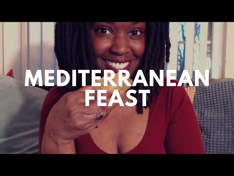 ASMR MEDITERRANEAN FEAST (Eating Sounds) | ASMR Mukbang | Whispered