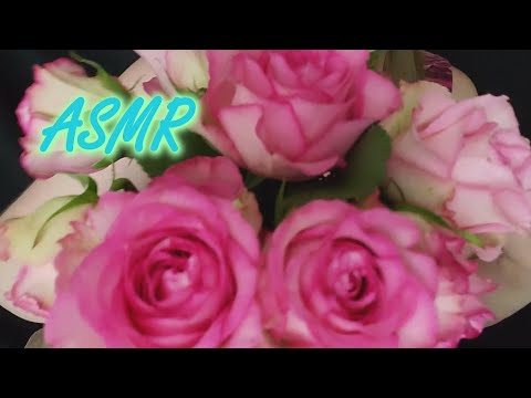 ASMR | With A Flower, tearing and scratching sounds