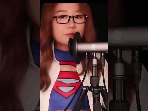 ASMR Supergirl Ear Eating and Mouth Sound #asmr #shortsyoutube