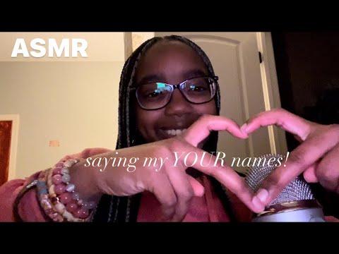 ASMR saying my subscribers names!! (1k special 🎉)