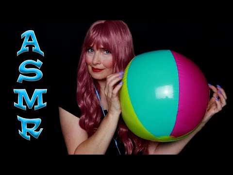 ASMR: Viewer Request - Blowing Up/Inflating/Tapping/Deflating a Beach Ball (No Talking)