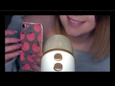 ASMR Phone Nail Tapping & Whispering Sounds