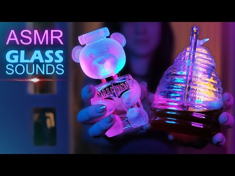 ASMR GLASS SOUNDS + TAPPING * NO TALKING * ASMR FOR SLEEP * 100% TINGLES AND RELAXATION